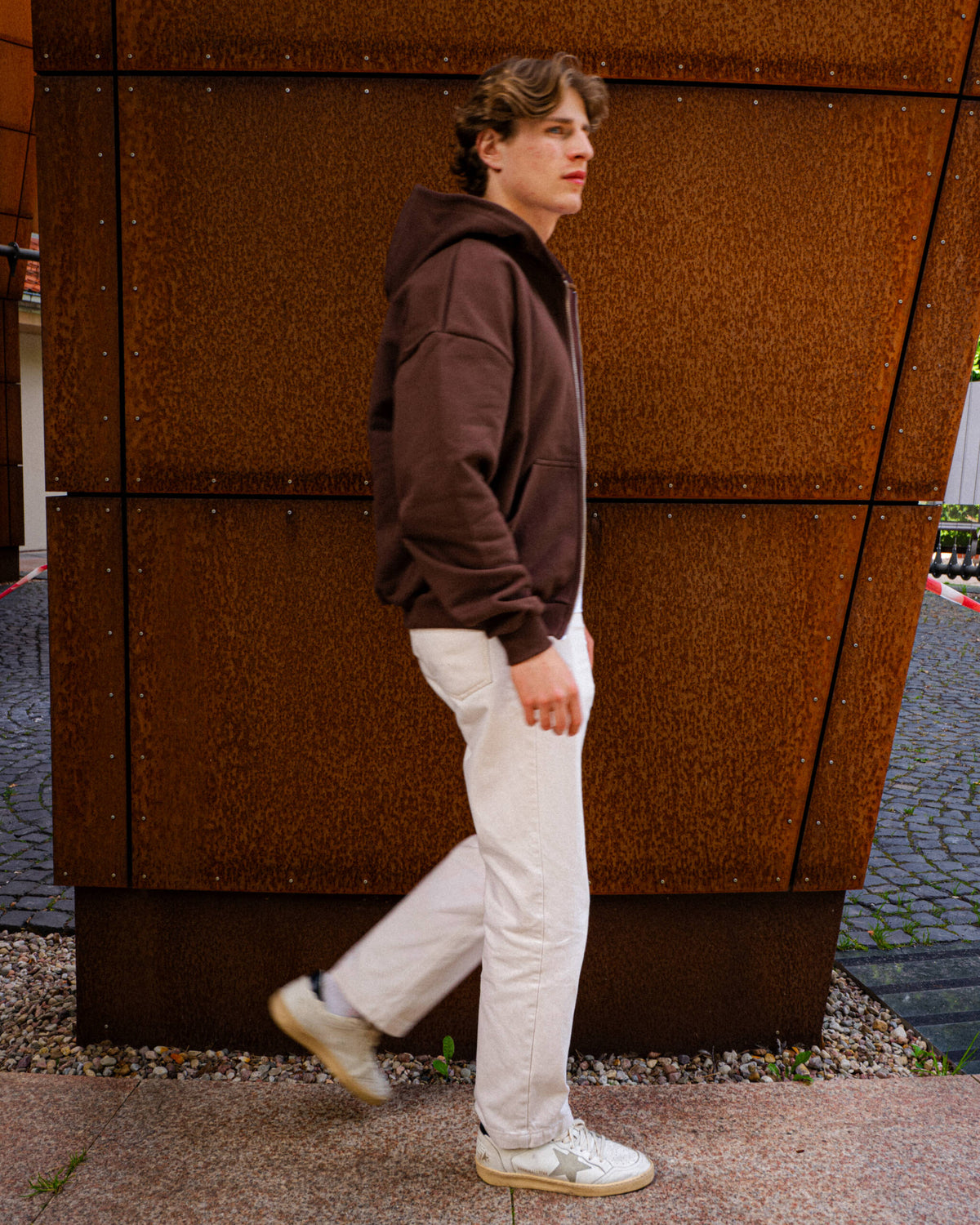 ZIP HOODIE WARM TAUPE