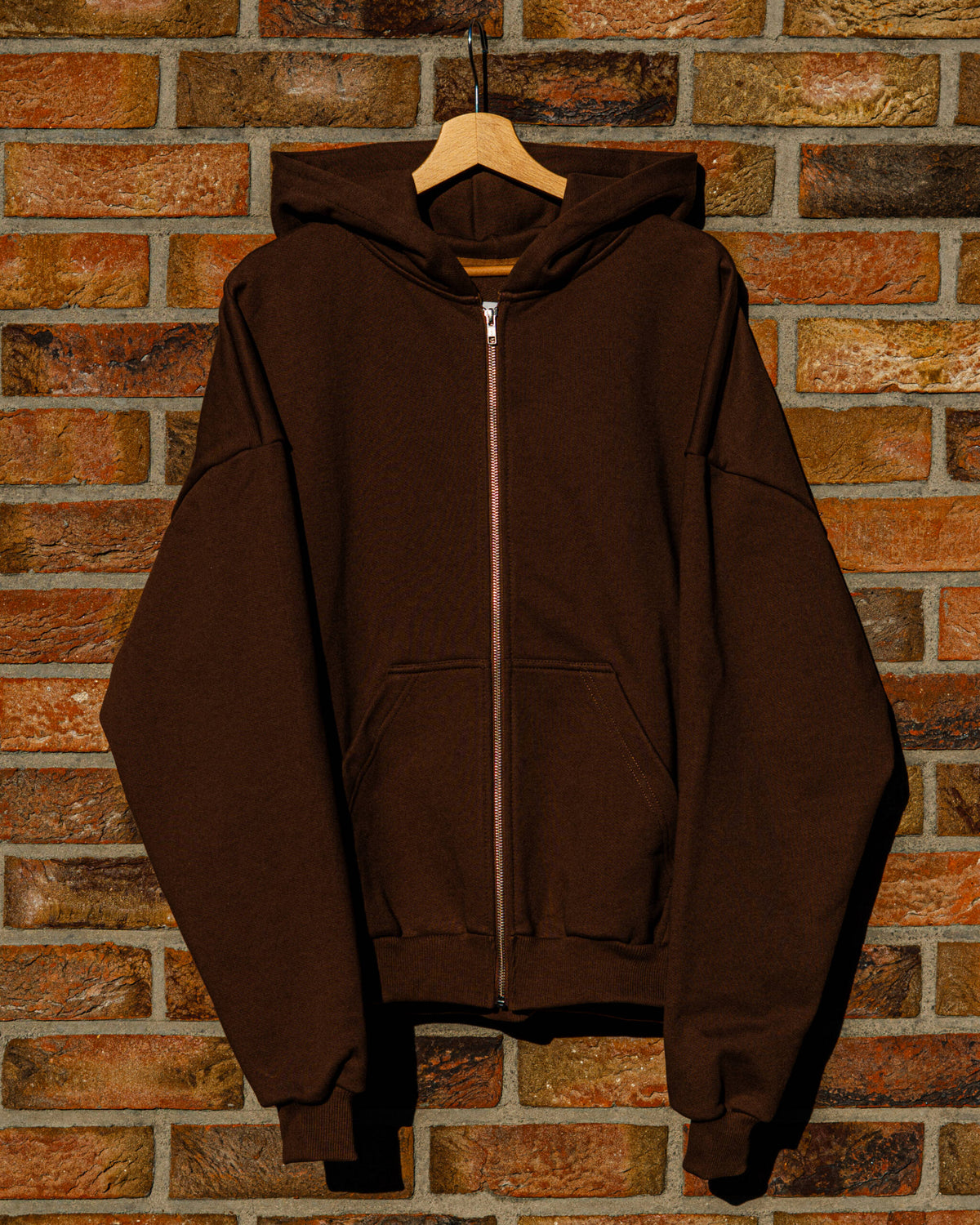 ZIP HOODIE WARM TAUPE