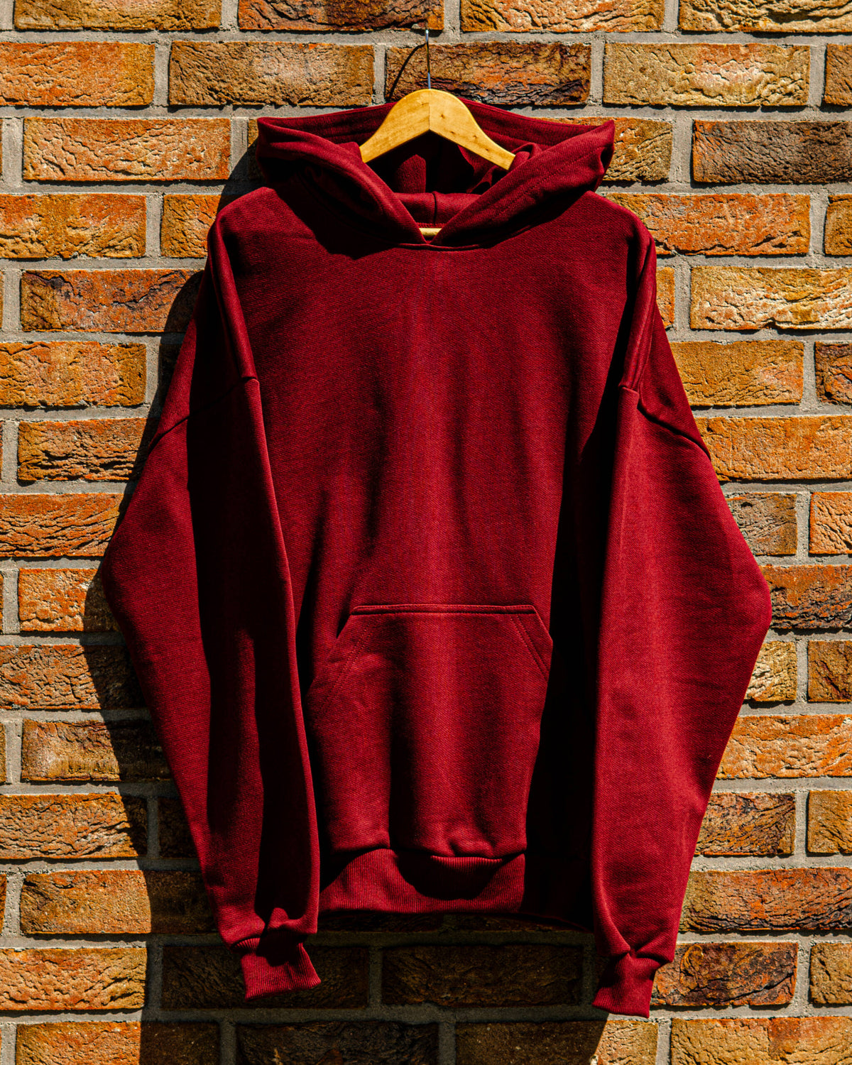 HOODIE BASIC BURGUNDY