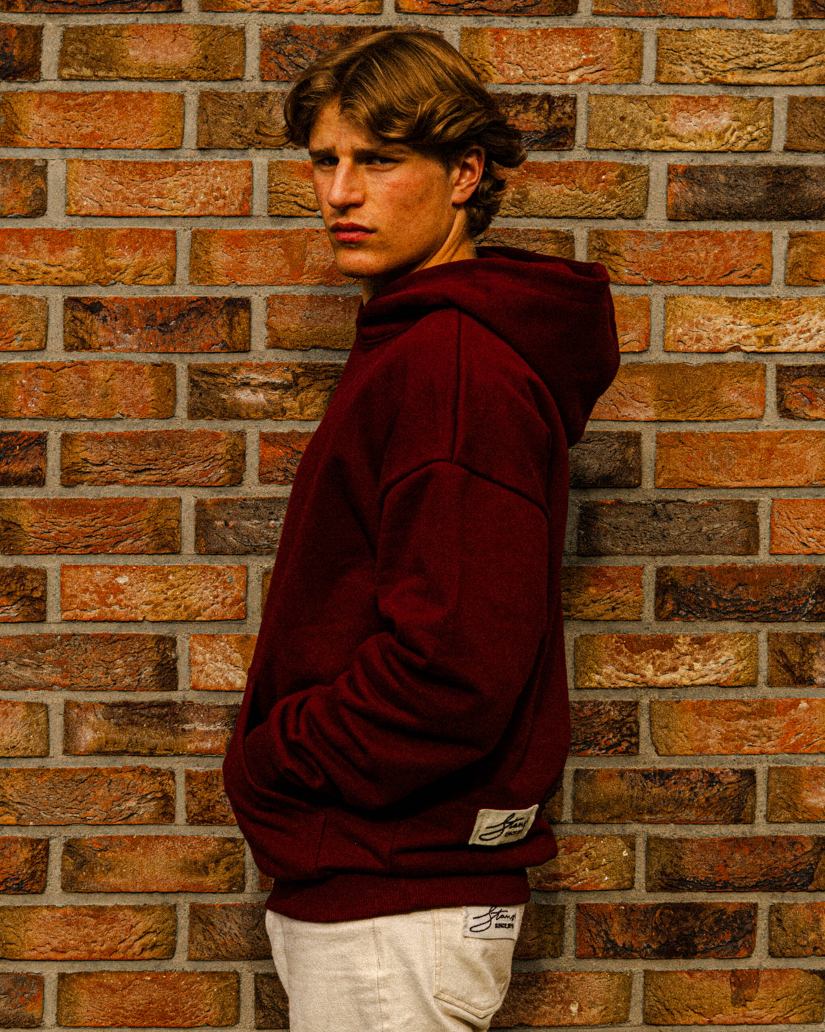 HOODIE BASIC BURGUNDY