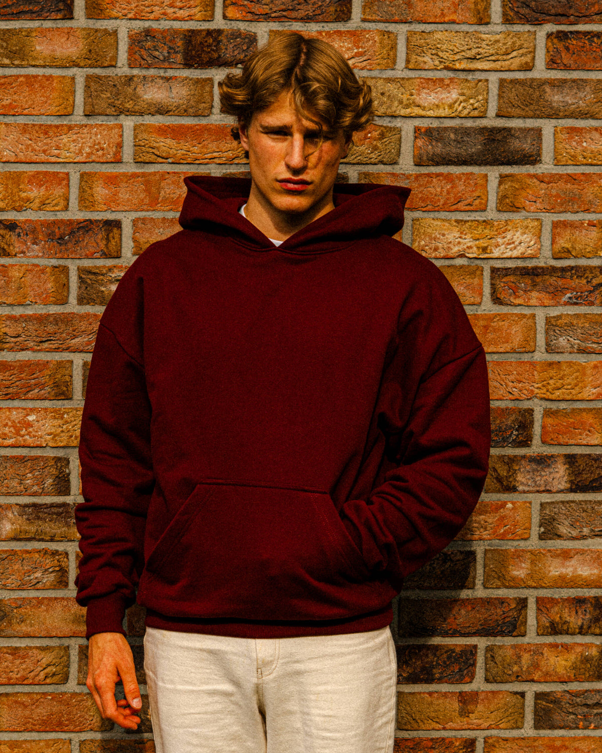 HOODIE BASIC BURGUNDY