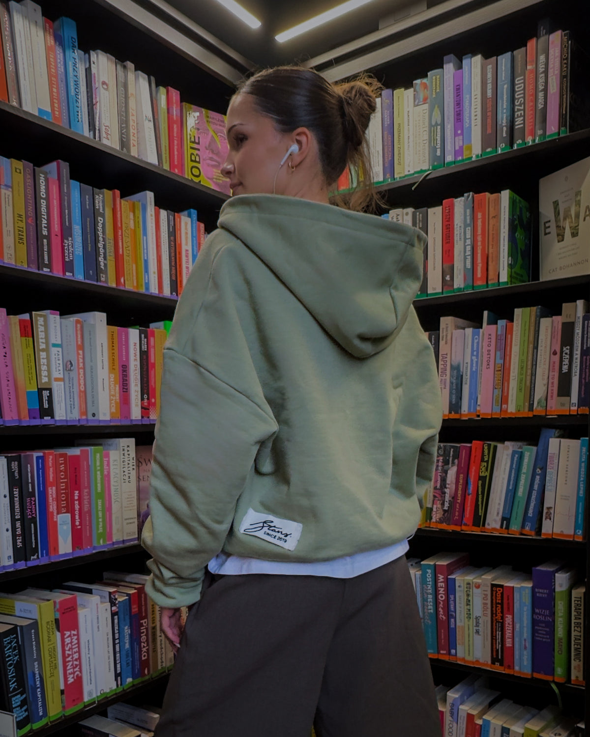 ZIP HOODIE WASHED OLIVE