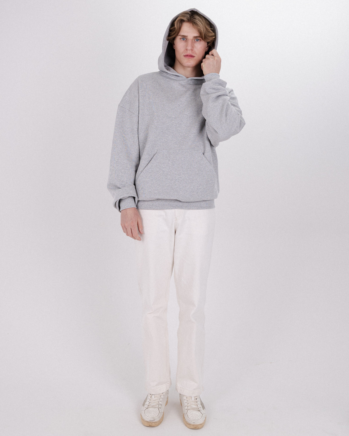 HOODIE BASIC DUST GREY