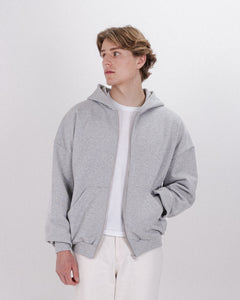 ZIP HOODIE DUST GREY