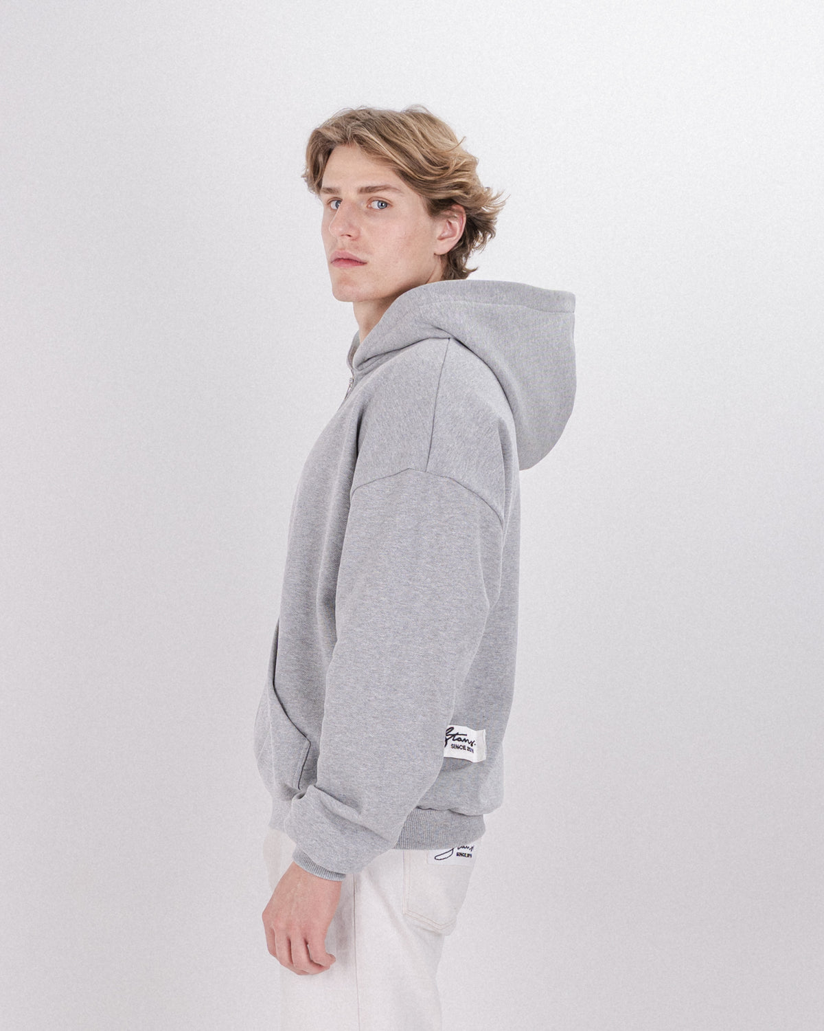 ZIP HOODIE DUST GREY