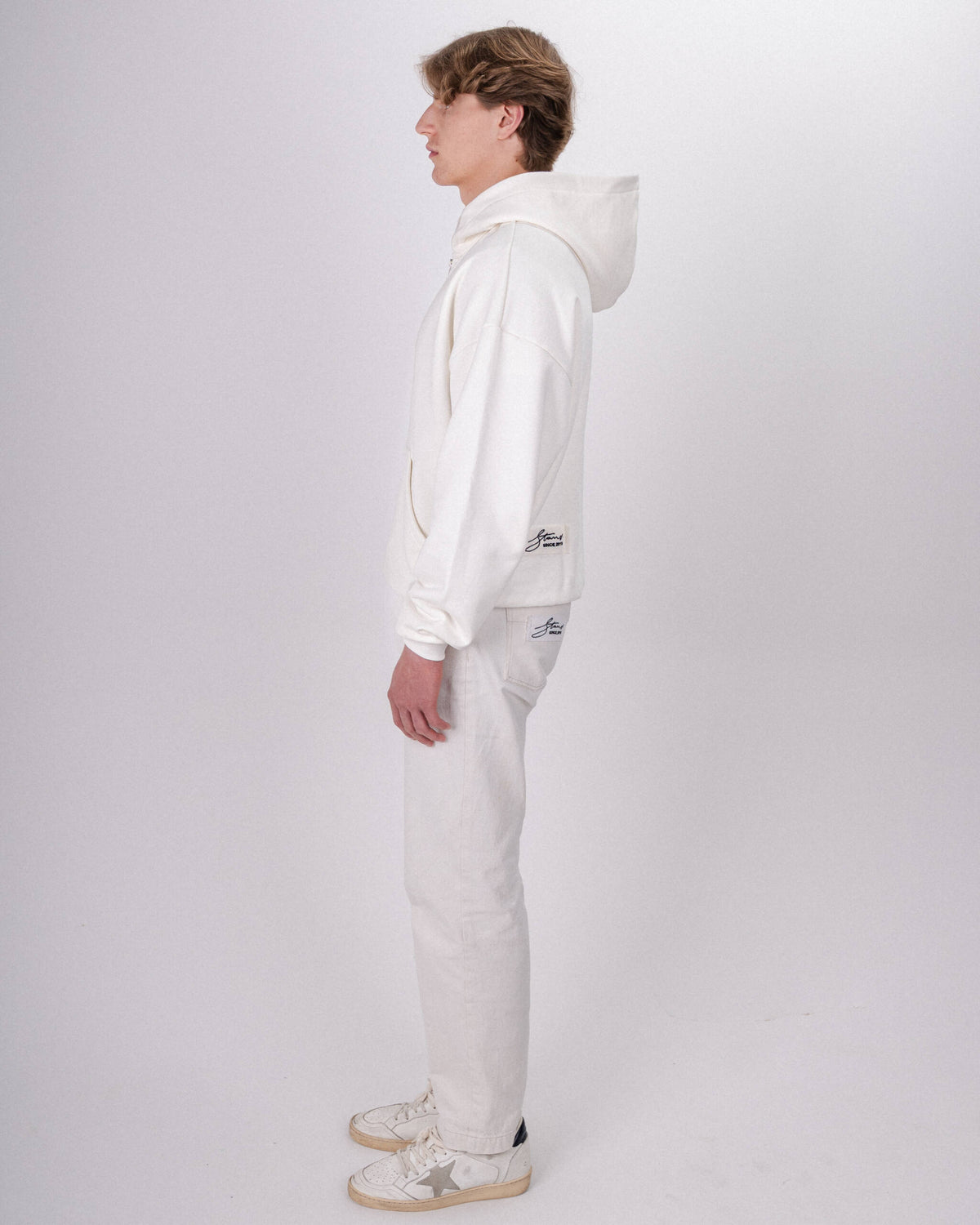 ZIP HOODIE ECRU