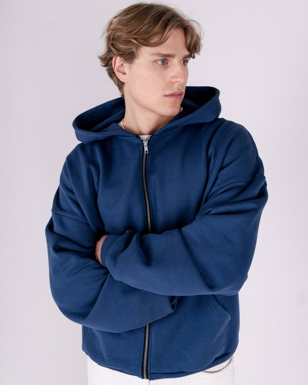 MARINE INK ZIP HOODIE