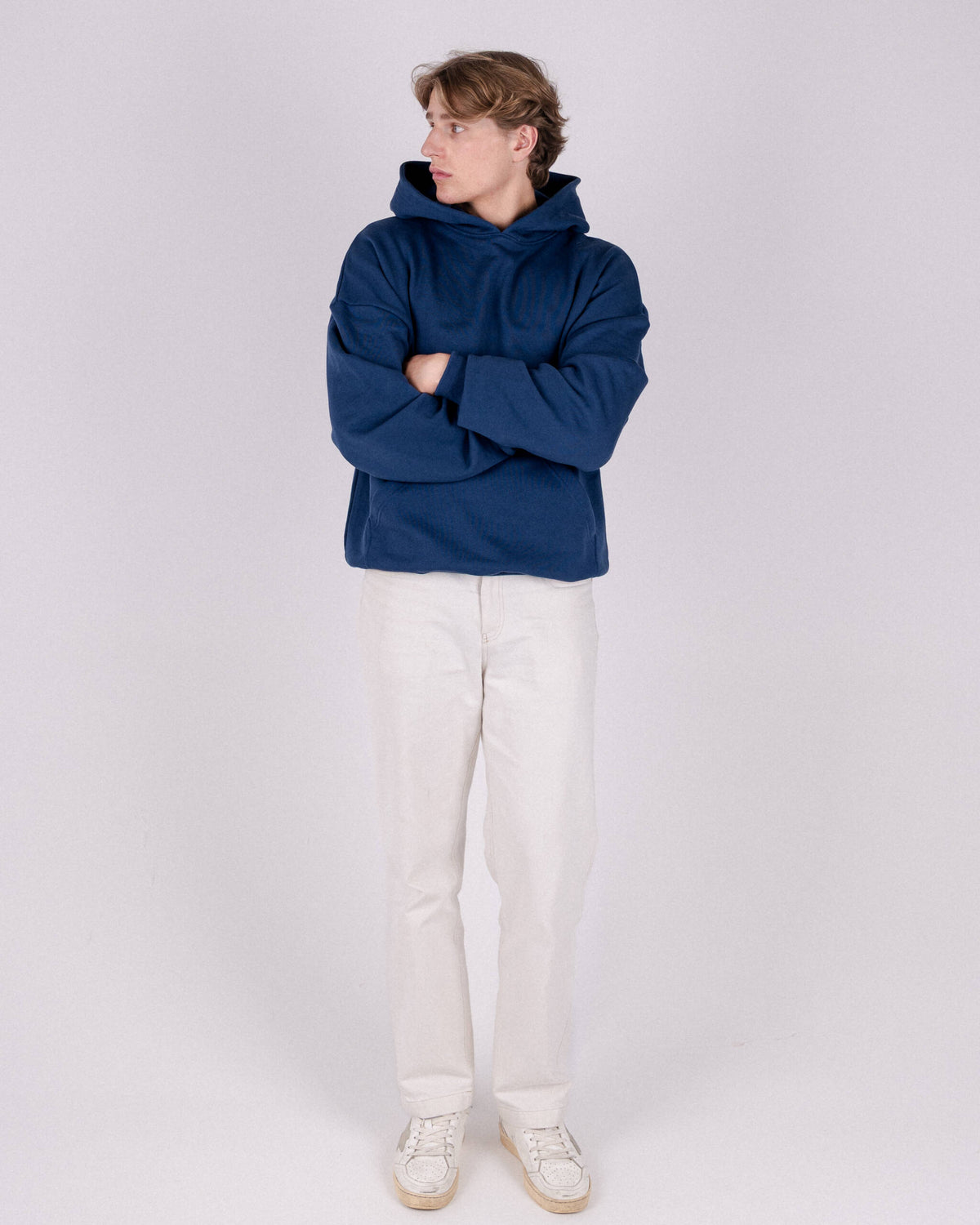 BASIC HOODIE MARINE INK