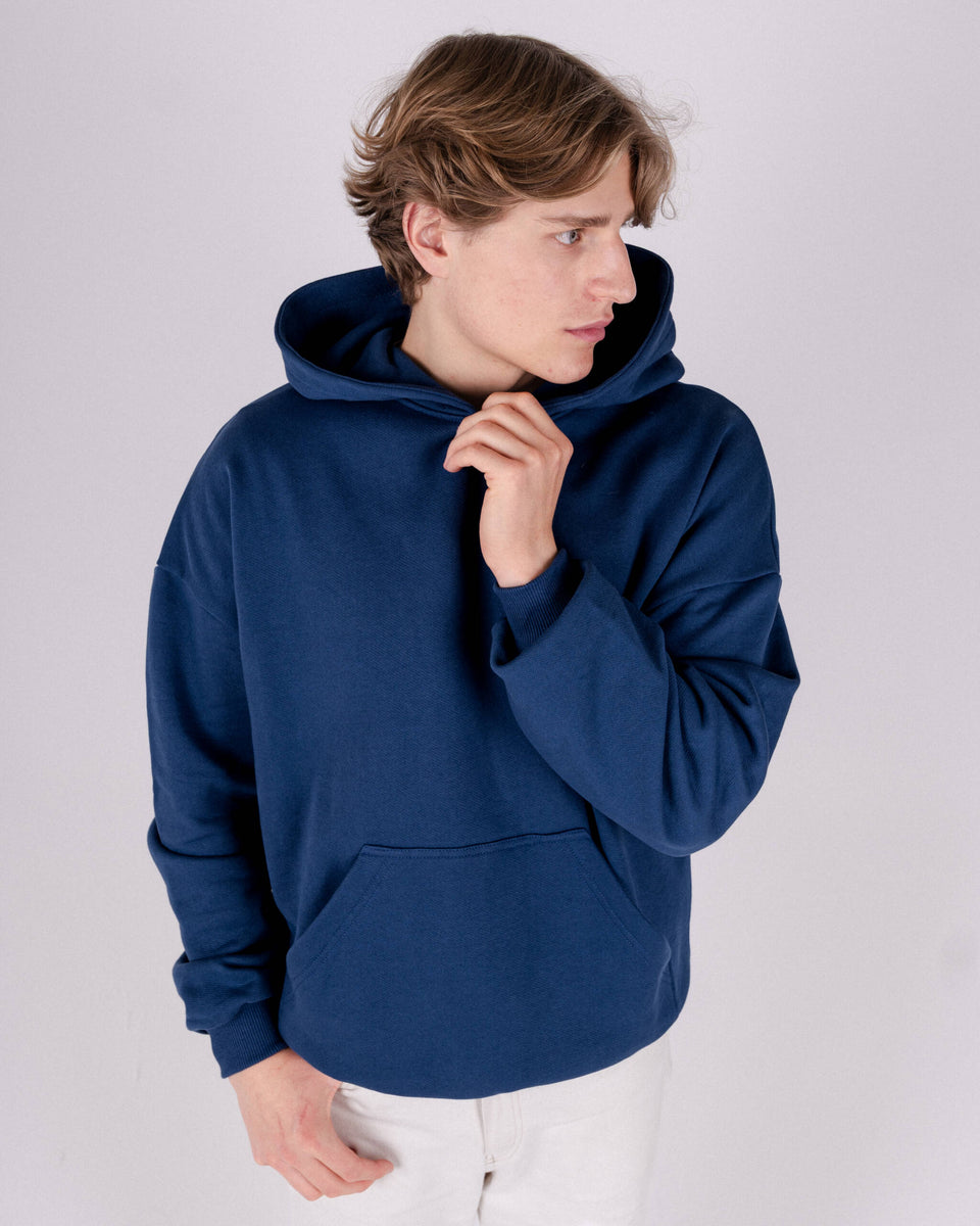 BASIC HOODIE MARINE INK