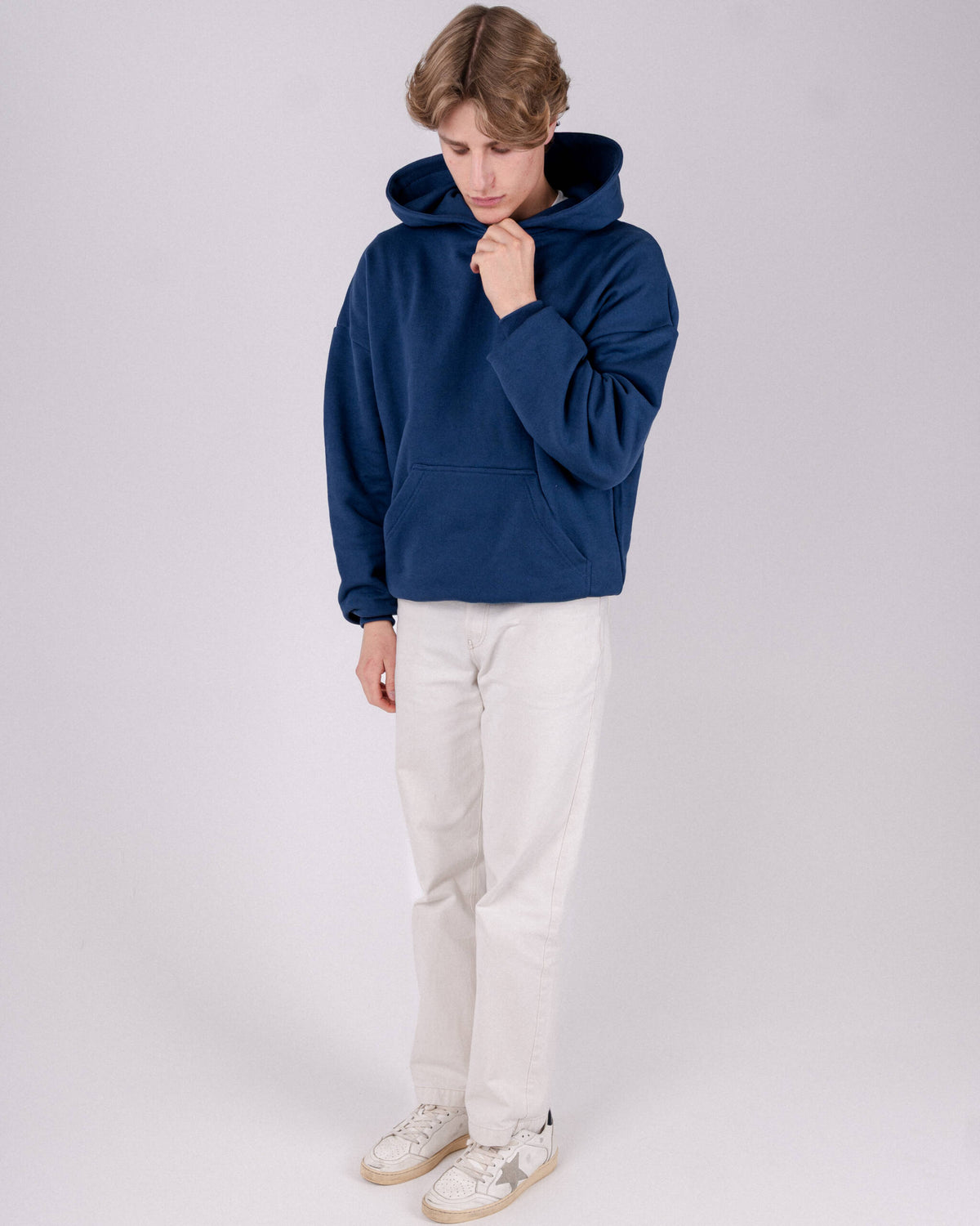 BASIC HOODIE MARINE INK