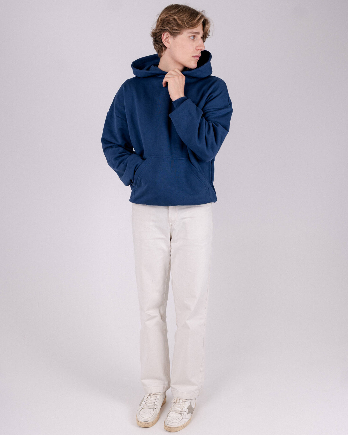BASIC HOODIE MARINE INK