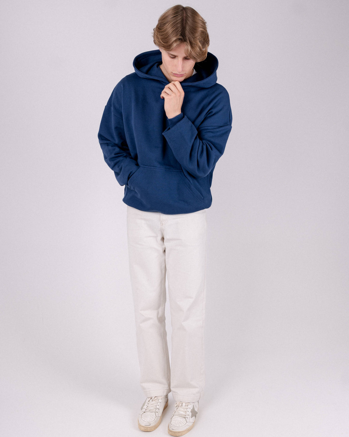 BASIC HOODIE MARINE INK