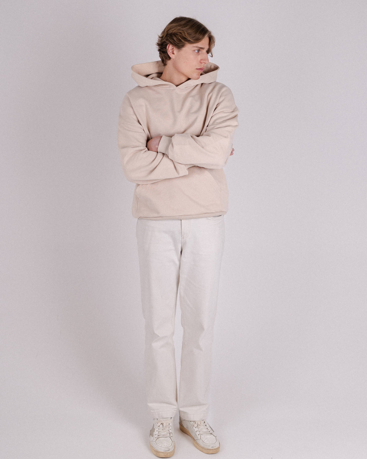 HOODIE CHALK BEIGE