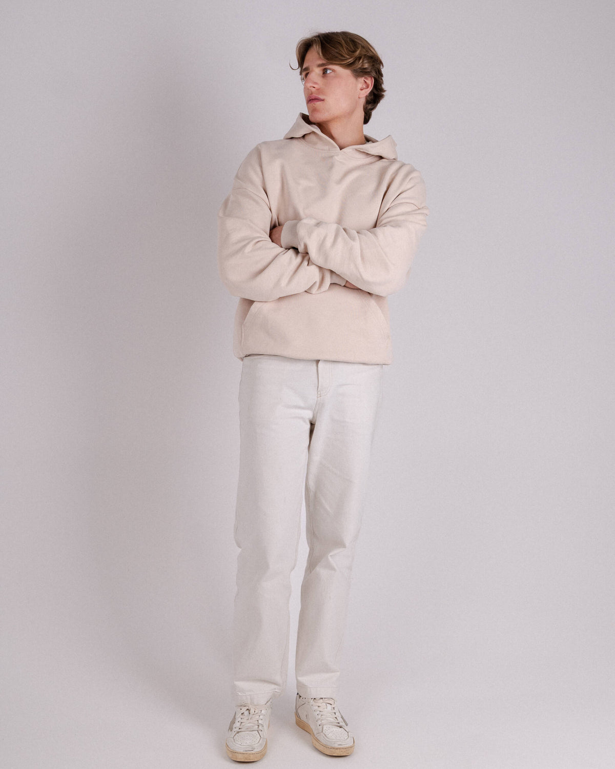 HOODIE CHALK BEIGE