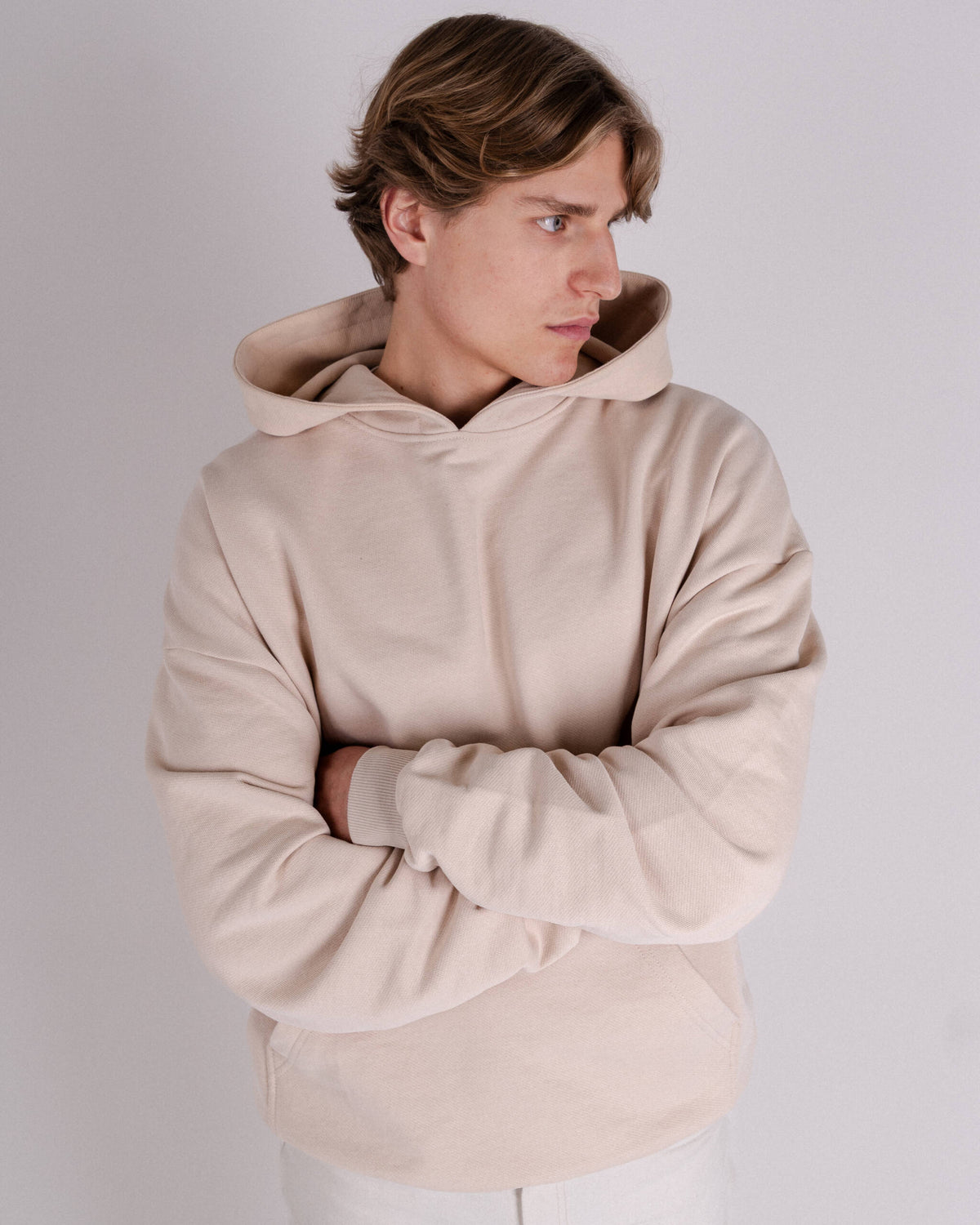 HOODIE CHALK BEIGE