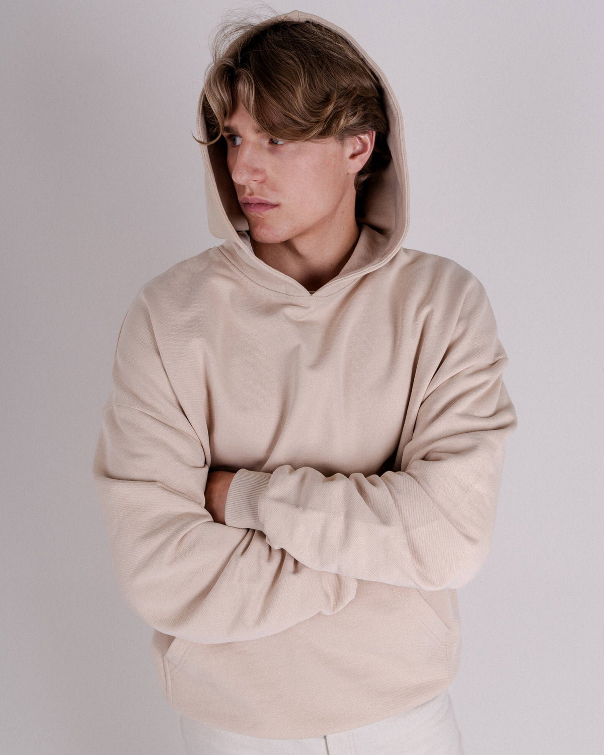 HOODIE CHALK BEIGE