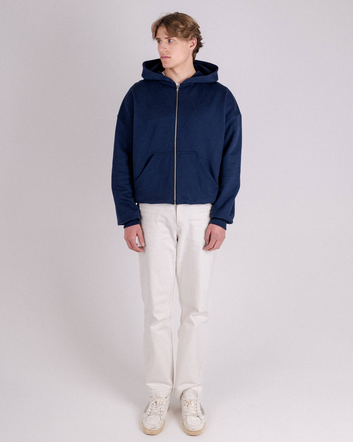 ZIP HOODIE „BASIC” NAVY