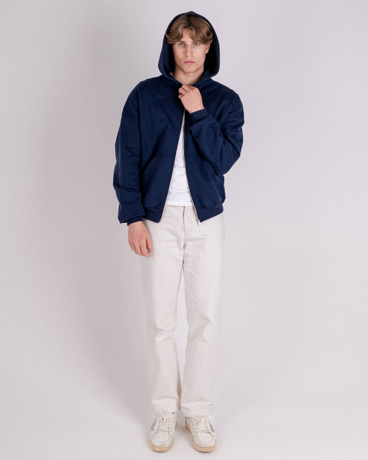 ZIP HOODIE „BASIC” NAVY