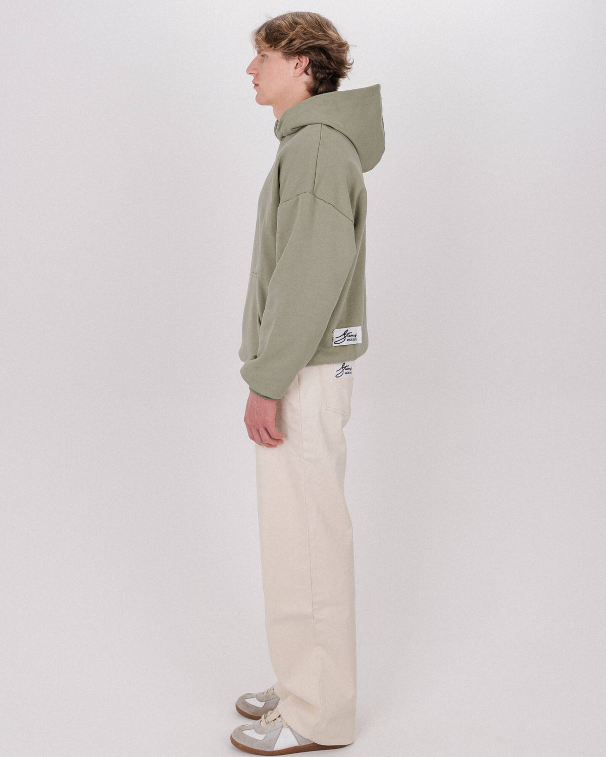 HOODIE WASHED OLIVE