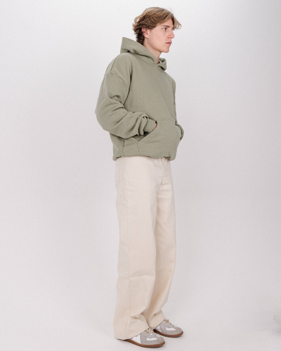 HOODIE WASHED OLIVE