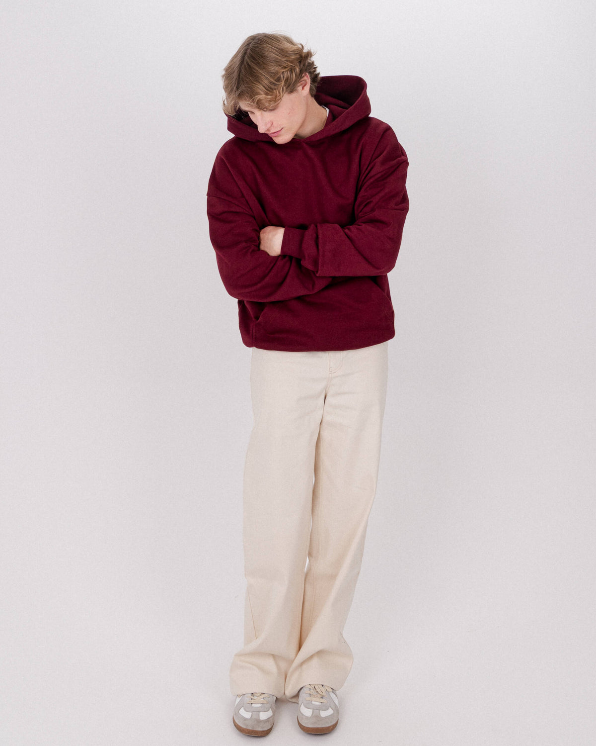 HOODIE BASIC BURGUNDY