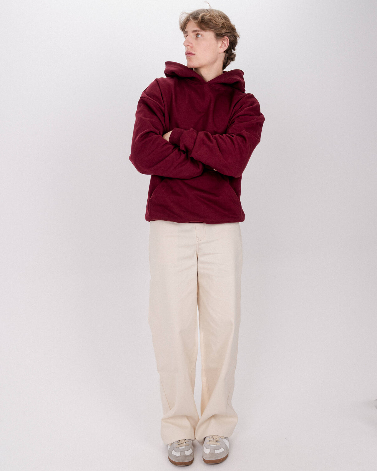 HOODIE BASIC BURGUNDY