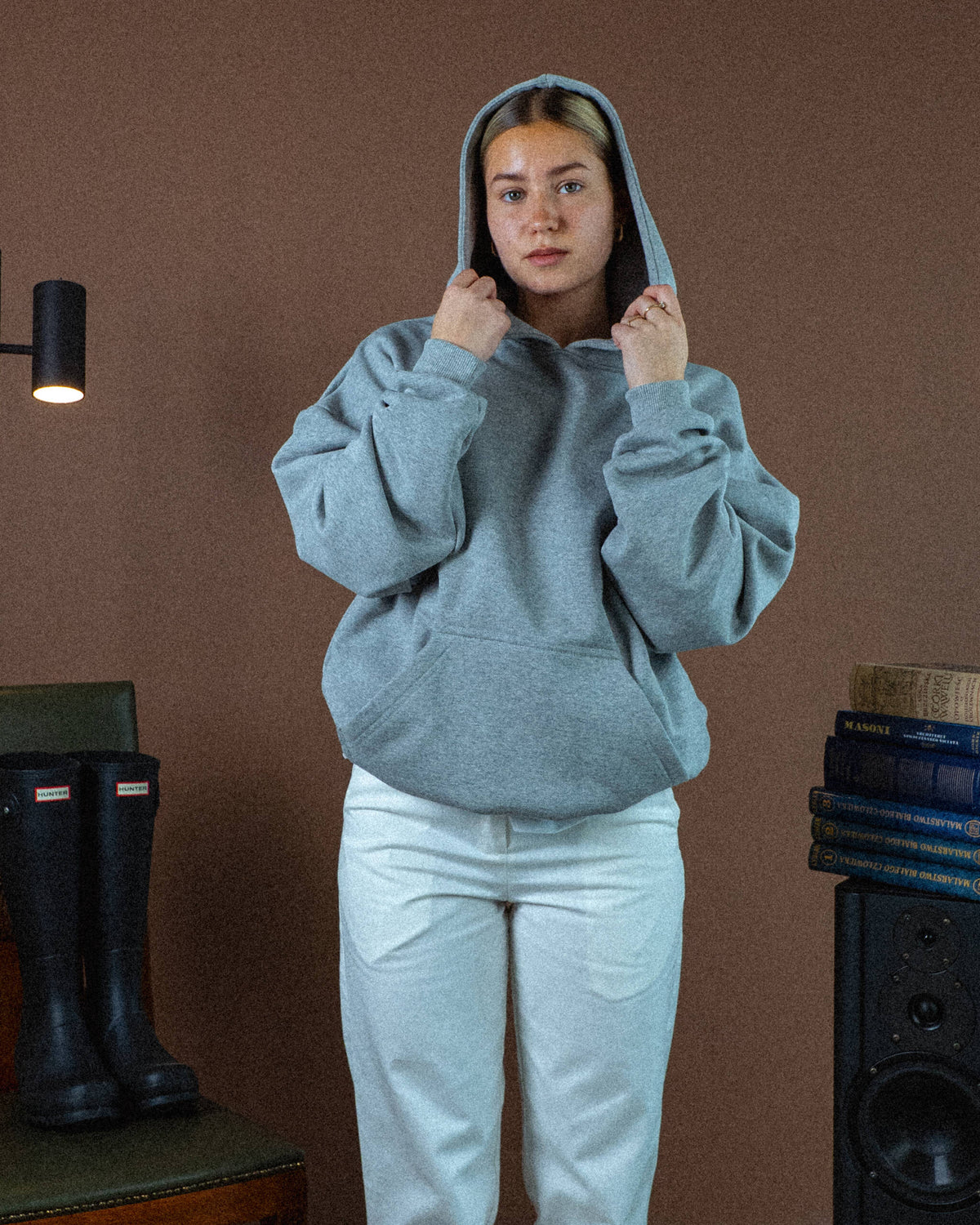 HOODIE BASIC DUST GREY
