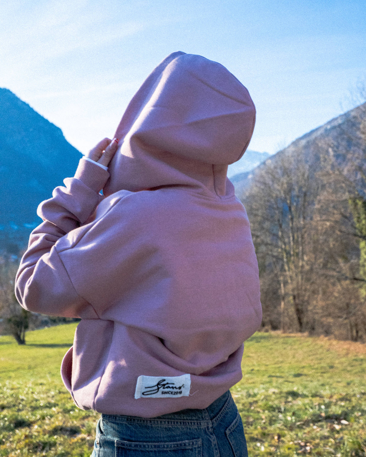 DUSTY ROSE ZIP HOODIE