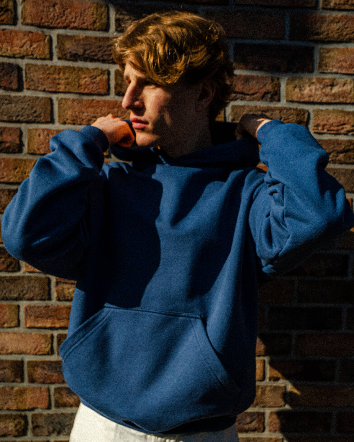 BASIC HOODIE MARINE INK