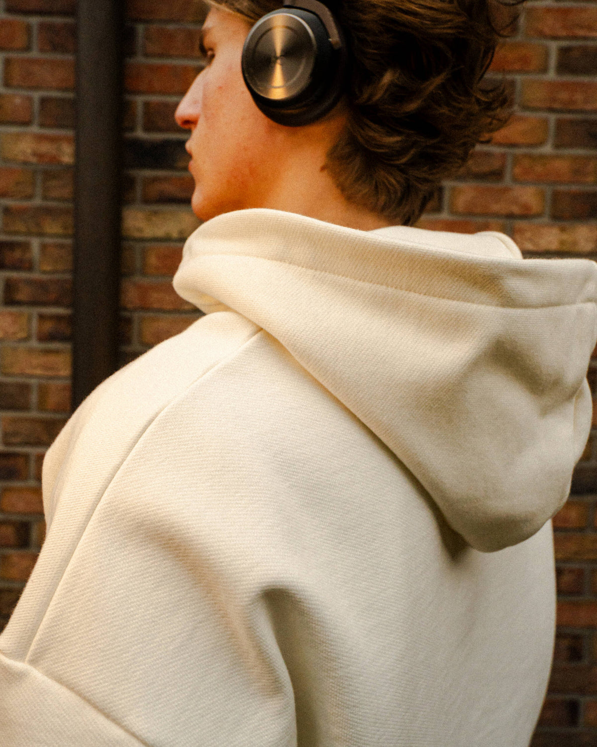 ZIP HOODIE ECRU