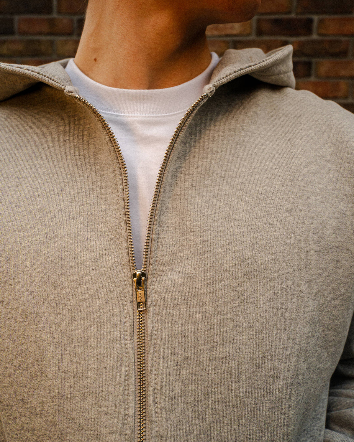 ZIP HOODIE DUST GREY