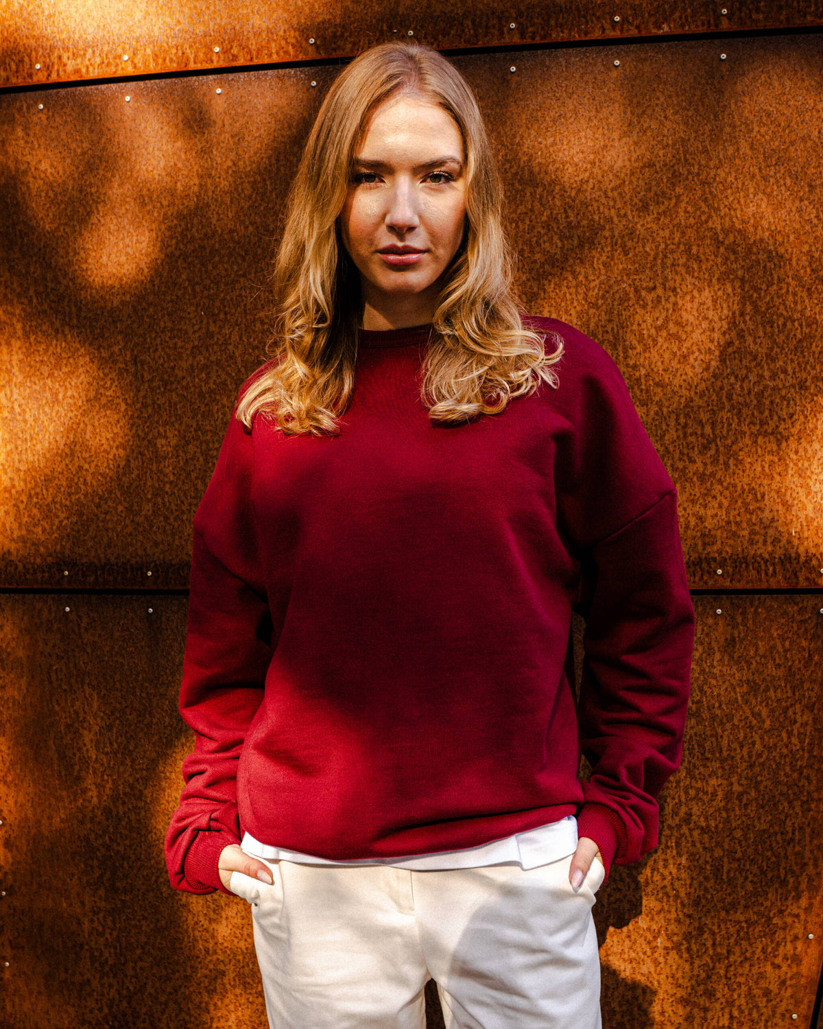 CREWNECK “BASIC” BURGUNDY