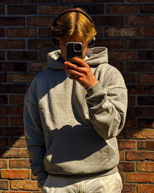 HOODIE BASIC DUST GREY