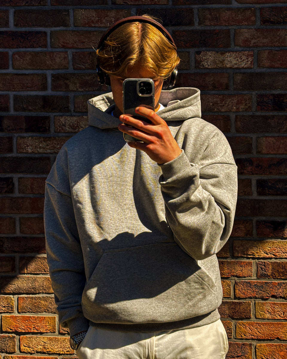 HOODIE BASIC DUST GREY