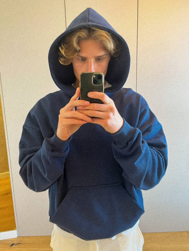 HOODIE “BASIC” NAVY